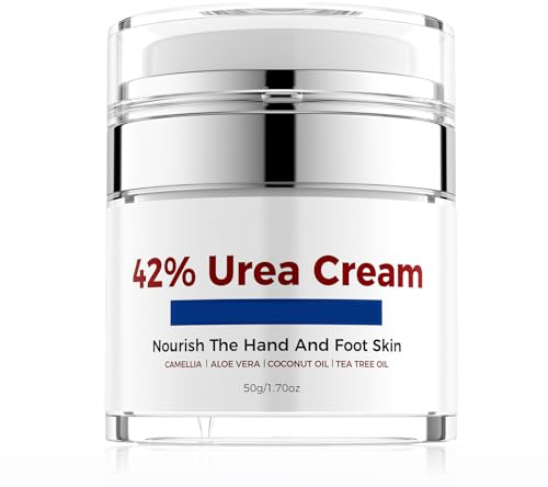 Soleneva Urea Creme 42%, Intensive Hornhautentferner Creme für Sehr Trockene Füße, Hände & Ellenbogen, Schrundensalbe mit 42% Harnstoff gegen Rissige Fersen & Hornhaut, Befeuchten Fußpflege