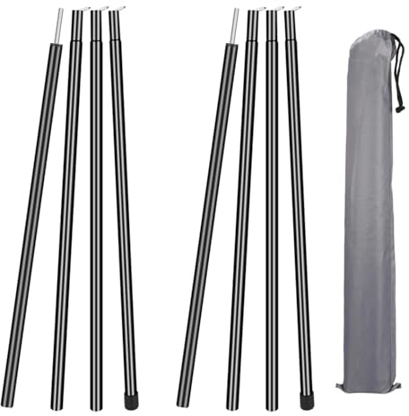 Kit di ferramenta in lega di alluminio da 2 pezzi, aste di supporto for pali, kit di ricambio, accessori for vela parasole