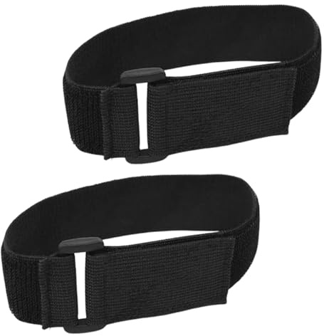 Adjustable Elastic Cinch Straps, With Hook and Loop Tie Down Straps, 2 Pcs | Strong Elastic Strap Holds Securely, Durable Material Resists Fraying, Suitable for Yoga Mats and Outdoor Gear