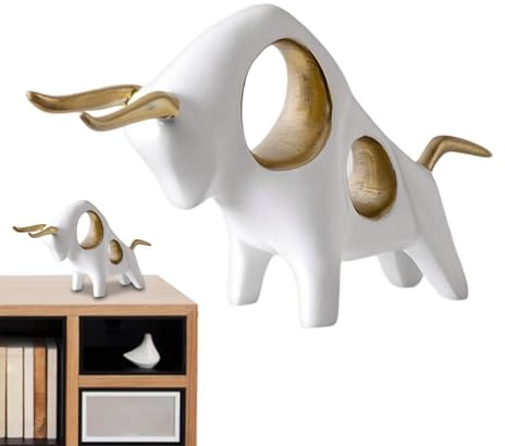 Genérico Decoración de Figura de - Escultura Decorativa de como Figura de colección | de Animales para decoración del hogar: Estatua artística de para Sala de Estar, Dormitorio, mesita de