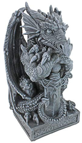Design Toscano Sword, the Arthurian Dragon Statue