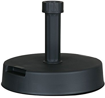 greemotion 462370 Sonnenschirmständer - Schirmständer für Sonnenschirm rund - Sonnenschirmfuß Beton & Kunststoff, 20 kg - Balkonschirmständer Anthrazit-Grau für Garten, Terrasse & Balkon