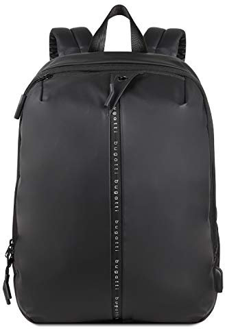 bugatti Blanc Mochila Hombre Portatil 15 Pulgadas, Grande - Negro