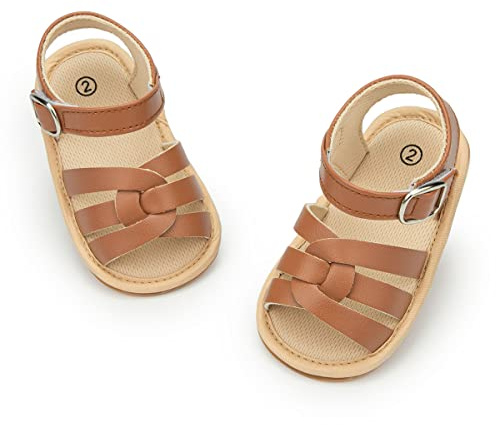 CENCIRILY Infant Baby Girls Boys Sandals Summer Beach Outdoor Bowknot Soft Rubber Sole Toddler Princess Dress Flats Walking Shoes
