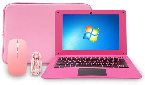 iSTYLE Ordinateur Portable, 10.1'' PC Portable, Mini Laptop Windows 10, Intel Processeur, 2Go RAM 64Go eMMC, avec Portable Sacoche, Souris, Tapis de Souris, Casque - Clavier Français AZERTY