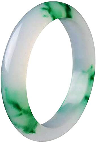 BXSMNH Jade Armband Für Frauen Grün, Chinesische Jade Armreif, Natürliche Jadeit Armreif Für Frauen Schmuck (Item_Display_Length : 52.0 Millimetres)
