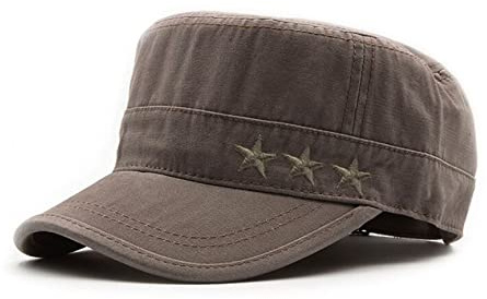Army Cap Herren Vintage Style Military Flat Cap Baumwolle Baseball Kappe