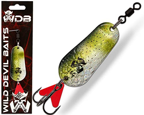 Wild Devil Baits Blinker Raubfisch Köder Spoon Löffelblinker Kunstköder (16g, AYU)
