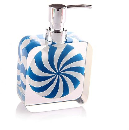 Yofab 7Oz Clear Glass Big Windmill Lotion Dispenser Electroplating Pump Head Bathroom Countertop Hand Soap Dispenser