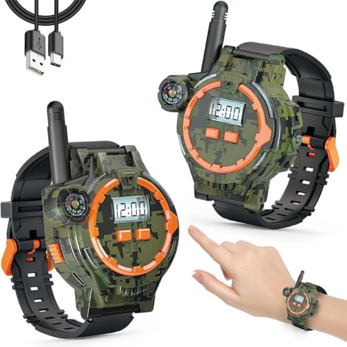 Walkie Talkie ricaricabile per bambini Radio Walky Talky con torcia elettrica Bambini Gioco all'aperto Interphone Regali per ragazzi e ragazze