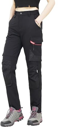 WORK IDEA Damen Slim-Fit Stretch Arbeitshose: Kritische Stoffbereiche aus Cordura – strapazierfähige Eleganz für vielfältige Arbeitsanforderungen.