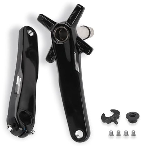 HZXQCVB 104/64 BCD Mountainbike Hohle Integrierte Kurbelgarnitur 170mm/175mm Aluminium-Legierung Kurbelarm-Satz Kompatibel Mit 32T/34T/36T/38T Kettenblättern(Crank,175mm)