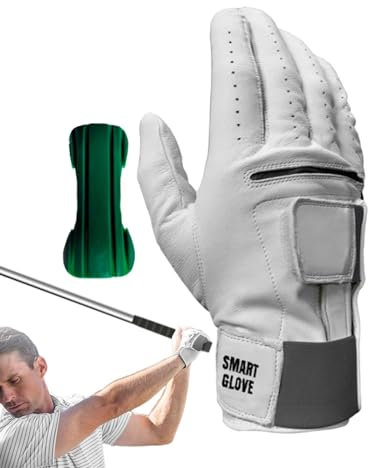 Golfhandschuhe für Herren, Golfhandschuhe für Linkshänder und Rechtshänder, 2-in-1-Golf, Handgelenkstütze, leichtes und atmungsaktives Golf-Tool für Golfprofis