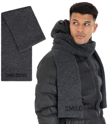 SMILODOX Schal Arctic, Unisex Halsschal Damen & Herren, Stylisch & Warm Halstuch, Extra Langer & Breiter Winterschal, Halswärmer, Perfekt für Winter, Sport & Outdoor Kleidung