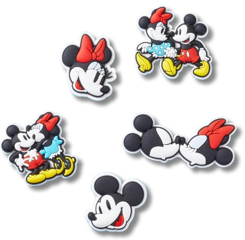 Crocs Minnie Mickey Cute 5 Pack, Charm Decorativi per Scarpe Unisex-Adulto, Multicolore, Taglia Unica
