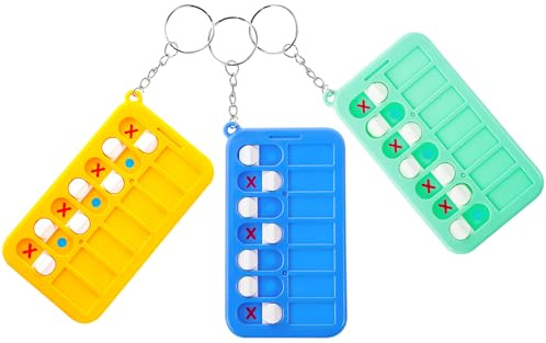 HJZHII Confezione da 3 lavagne promemoria per anziani, strumenti portatili per ADHD per bambini, pianificazione visiva giornaliera per borsa scolastica, ciondolo staccabile per pianificazione delle