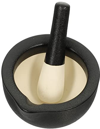 ABOOFAN Tazón De Molienda Juego De Mortero Ideal Para Laboratorio y Hogar Resistente