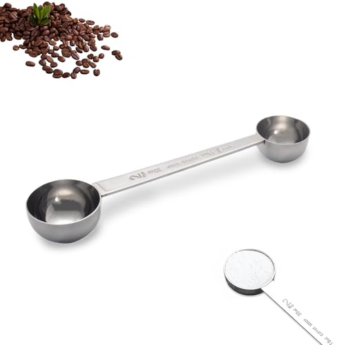 Protein Scoop 30g Protein Powder Scoop,30g Scoop Stainless Steel Scoops for Powder Measuring Protein Scoop Set Dual Head Measuring Scoop Suitable for Canisters and Kitchen Measurement(1 Piece)