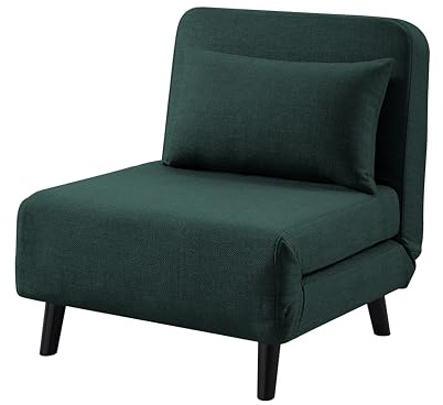 Atlantic Home Collection Sessel Robby inkl. Schlaffunktion (Liegefläche ca. 190 x 75 cm), dunkelgrün