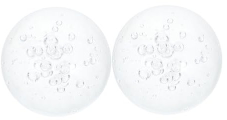 Toyvian 2pièces Boules De Verre Décoratives Transparentes pour Fontaine Intérieure Accessoire De Bureau Et Maîtresse pour Compositions De Rocaille