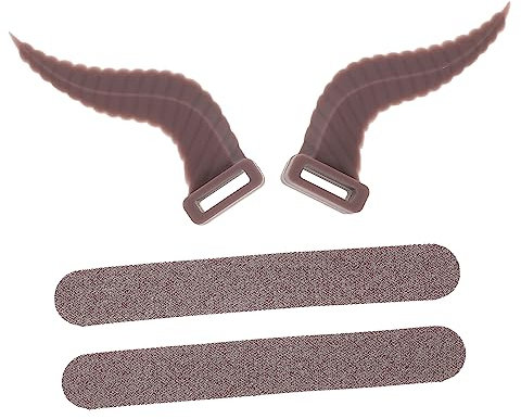 Operitacx Cool Gaming Accessory Headphones Halloween Ox Horns Cosplay Decoration Safe Easy Installation Fun Party Prop for Headset