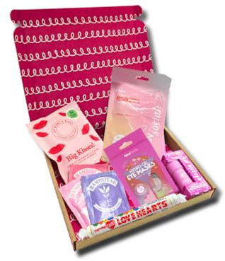 Penny Post Pamper Hamper – Birthday Hamper Letterbox Gift for Her with Teas, Skincare & Sweet Treats – Relaxing Pamper Gift Set Delivered Through the Letterbox