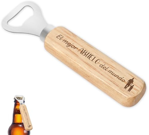 Regalo Abuelo Navidad Abrebotellas De Bambú Regalo Para Abuelos Cumpleaños Navidad Chorras Amigo Invisible Jubilacion San Valentin Dia Del Padre Y Abuelo Cerveza Regalos Para Abuelos Originales