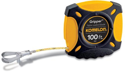 Komelon 9901 Gripper Closed Case Long Steel Tape Measure, 100-Feet