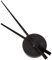 TFA Dostmann Lancette Orologio da Parete 60.3036.01 MINIMALIST, DIY, Silenzioso, Metallo, Orologio da Muro, Moderni, Meccanismo Orologio da Parete, Fai da Te, Decorativo, Eleganto, Nero