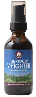 WishGarden Herbs Serious V-Fighter - Plant-Based Herbal Rapid Immune Support & Respiratory Health with OSHA & Goldenseal, Soothes Aches & Irritated Lungs, Supports Optimum Body Temperature, 2oz