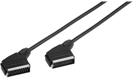 Vivanco PB VK 17 SCART Kabel (1,5 m, SCART (21-polig) schwarz - Euro-Stecker (1,5 m, SCART (21-polig), SCART (21-polig, männlich, schwarz)