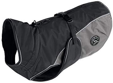HUNTER Hundemantel UPPSALA COZY, Farbe: anthrazit/grau, wasser- und windabweisend, wärmendes Innenfutter, reflektierend, optimaler Komfort, waschbar bei 30 °C, für kalte Tage, Größe: 60