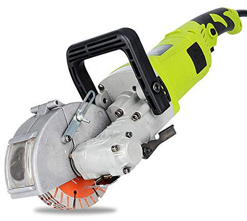 220V 4KW 115MM Blade Electric Wall Chaser Groove Cutting Machine Wall Slotting Machine 7500r/min with 5 pcs Blades