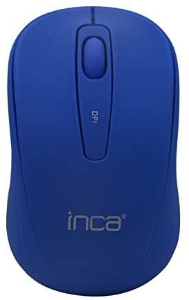 Inca IWM-331RM RF Wireless Optische 1600DPI Ambidextrös – Maus (beidhändig, optisch, kabellos, 1600 DPI, blau)