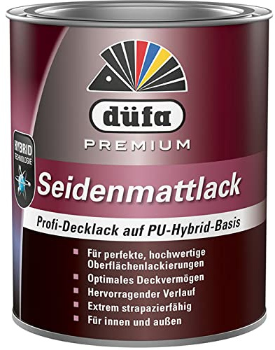 düfa Premium Seidenmattlack 750ml COFFEE Profi-Decklack auf PU-Hybrid-Basis | Innen/Außen Buntlack braun