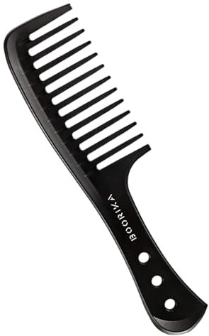 Wide-Tooth Comb – Smooth, Sturdy, and Anti-Static Comb for Long, Wet, or Curly Hair – Perfect for Defining and Detangling Curls