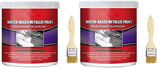 100 ml Metall Rostentferner auf Wasserbasis, multifunktionaler Auto Metallic Lack Rostschutz Chassis UniversalRostkonverter Gel Auto Rost Entferner für Auto SUV LKW Auto Chassis Entrostung (2 Stk)