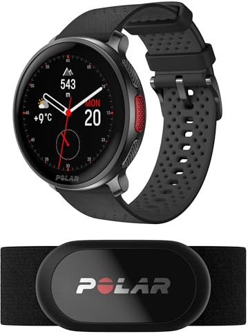 Polar Vantage V3 mit Herzfrequenzsensor H10, Sportuhr mit GPS, Herzfrequenz-Messgerät und Längere Akkulaufzeit, Sportuhr mit Smartwatch-Funktionen für Männer und Frauen, Offline-Karten, Laufuhr
