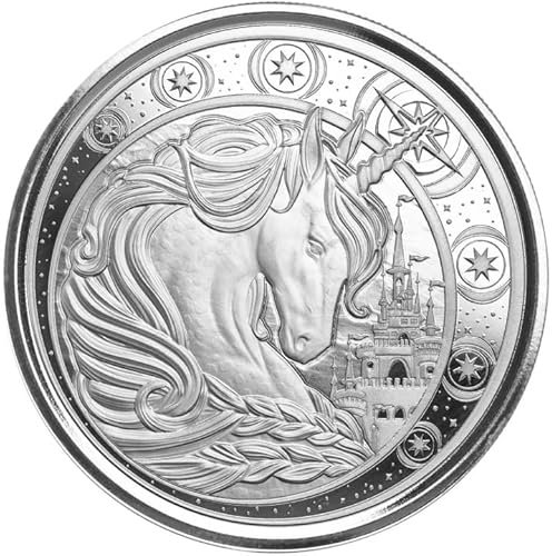 1 Unze Silbermünze Ghana Einhorn Unicorn 2023 Scottsdale Mint 1 Oz Silber Silver nur 15.000 Stück Top Zustand! Kapsel