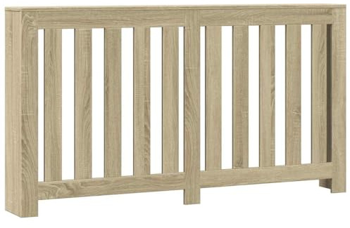 vidaXL Heizkörperverkleidung Sonoma-Eiche 149x20x82 cm Holzwerkstoff