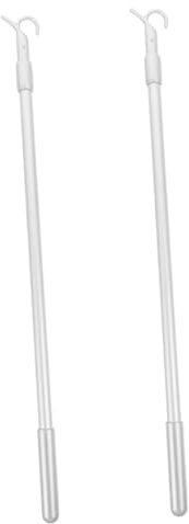 Cabilock Robuste Und Einfach Zu Bedienende Vorhangstangen Aus Aluminium Für Vorhänge Ausziehbare Stangen in Silber