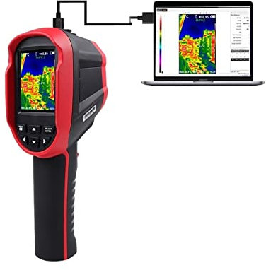 Termocamera digitale a infrarossi professionale -20 ℃ ~ 550 ℃ Sensori Lente a luce visibile Telecamera for imaging della temperatura da 2,8 pollici Visione termica,Custodia Resistente