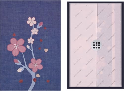 Moleskine Sakura Notizbuch limitierte Ausgabe, L/A5, fester Einband, blanko, mit Box
