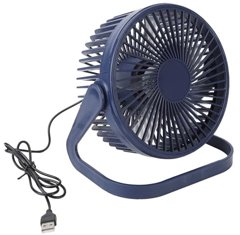 aqxreight Portable Quiet Air Circulator Fan, Adjustable Speeds, USB Desk Fan, 360° Rotation, USB Plug, Lightweight for Dormitory, Outdoors (6 Inch)