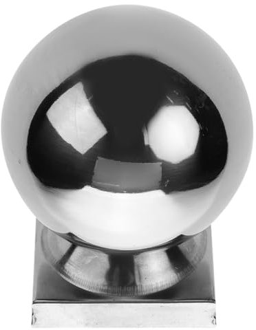 EKalgretrA Boules de Garde-Corps d'escalier, Boules de Remplacement, Embouts de Garde-Corps décoratifs en Acier Inoxydable, décoration de Poteau Capuchons de Poteau(14.00X8.00X8.00CM)