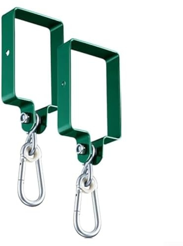 Lot de 2 supports de balançoire en métal, accessoires de balançoire en métal, crochets de balançoire, supports de fixation pour connecter une poutre en bois