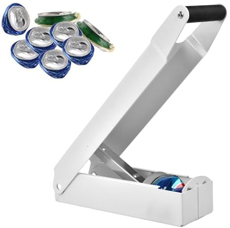Heavy Duty Tin Can Crushers, Portable Standing Bottle Crusher Aluminium Drinking Tin Can Recycle Tool, Soda, Beer and Jars, Safe and Efficient Recycling