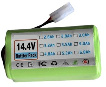 Batería De Iones De Litio De 14,4 V De Repuesto For Robot Aspirador, Compatible Con Conga 990, 1090, X500, N79, N79S, DN622, 11, 11S Y 30.(4000mAh)