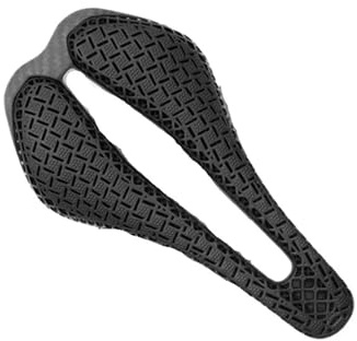 Sillín de Bicicleta Honeycomb Hollow, cómodo y Transpirable, con Carcasa Carbono, for Carreras en Carretera, 136 x 242 mm