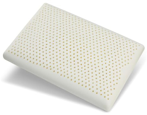 100% naturlig latexkudde, mjuka sovkuddar med bomullsöverdrag, perfekt för sido-/ryggsmärtor, mage, nacke, stresslindring